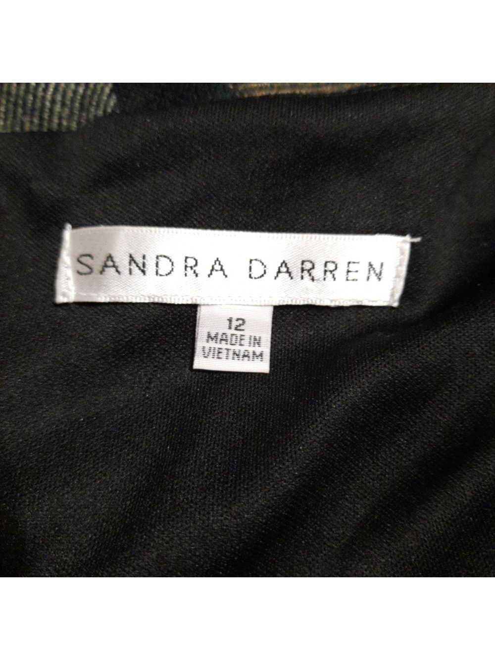 Sandra Darren Plaid Dress Size 12 - Picture 4 of 7